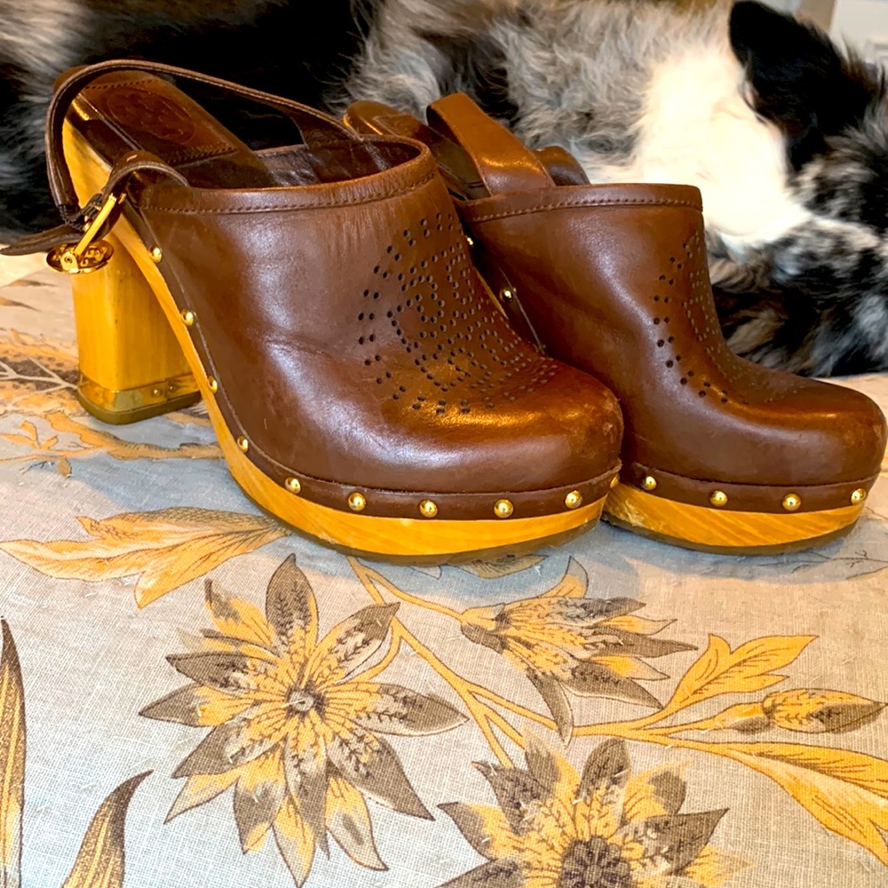 Tory Burch clog heels size 6
